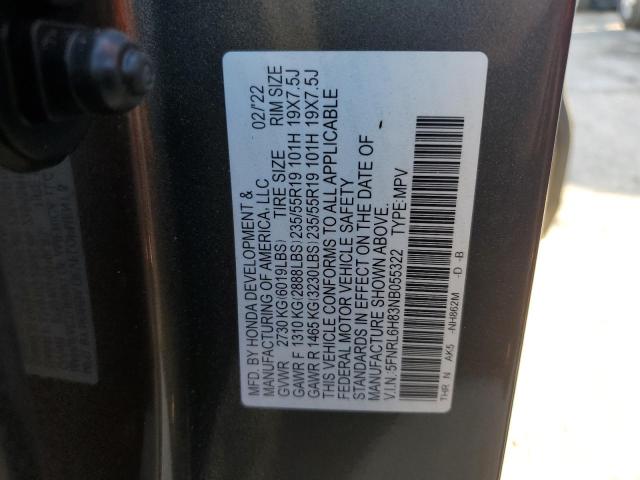 Photo 12 VIN: 5FNRL6H83NB055322 - HONDA ODYSSEY TO 