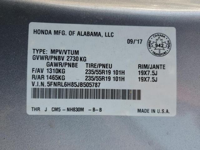 Photo 13 VIN: 5FNRL6H85JB505787 - HONDA ODYSSEY TO 