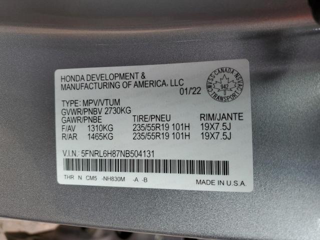 Photo 13 VIN: 5FNRL6H87NB504131 - HONDA ODYSSEY 