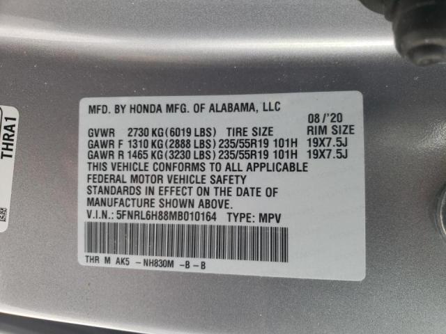 Photo 9 VIN: 5FNRL6H88MB010164 - HONDA ODYSSEY TO 