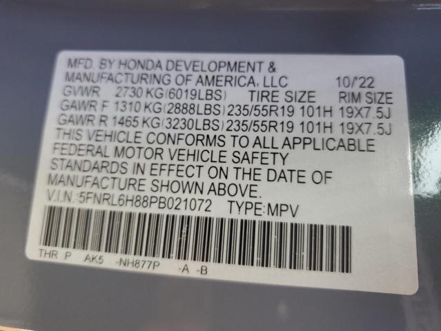 Photo 13 VIN: 5FNRL6H88PB021072 - HONDA ODYSSEY TO 