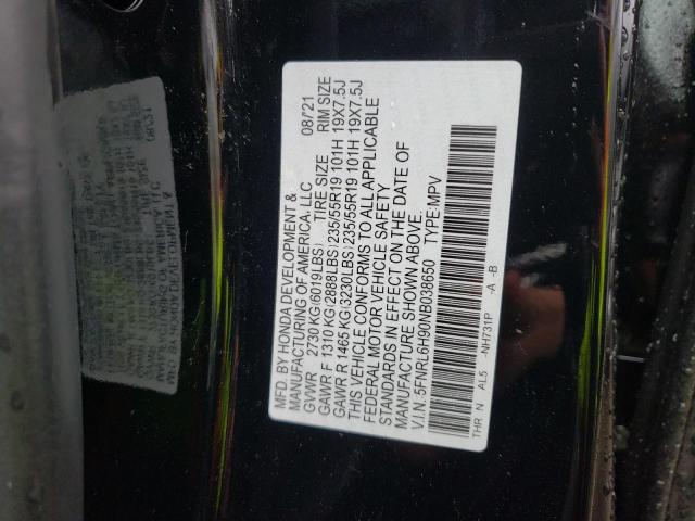 Photo 9 VIN: 5FNRL6H90NB038650 - HONDA ODYSSEY EL 