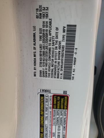 Photo 11 VIN: 5FNRL6H91KB076383 - HONDA ODYSSEY EL 