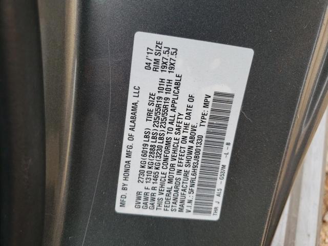 Photo 12 VIN: 5FNRL6H93JB001330 - HONDA ODYSSEY EL 