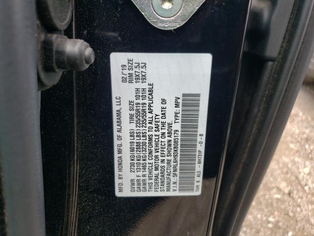 Photo 9 VIN: 5FNRL6H93KB085179 - HONDA ODYSSEY EL 