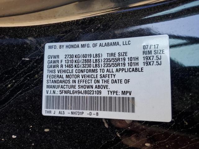 Photo 12 VIN: 5FNRL6H94JB023109 - HONDA ODYSSEY 