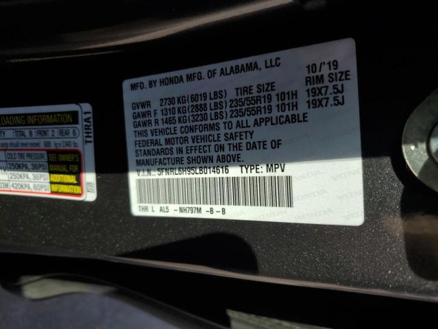 Photo 12 VIN: 5FNRL6H95LB014616 - HONDA ODYSSEY EL 