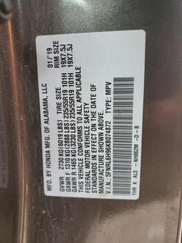 Photo 12 VIN: 5FNRL6H96KB074872 - HONDA ODYSSEY 