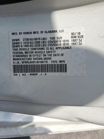 Photo 12 VIN: 5FNRL6H97JB100779 - HONDA ODYSSEY 