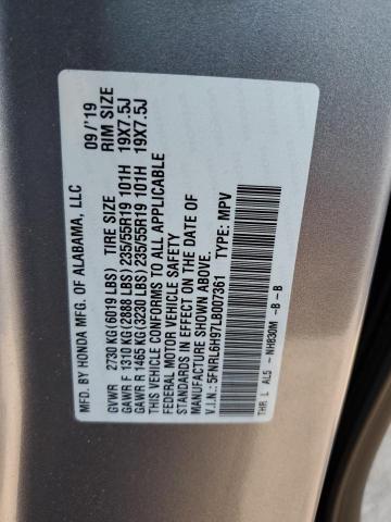 Photo 12 VIN: 5FNRL6H97LB007361 - HONDA ODYSSEY EL 