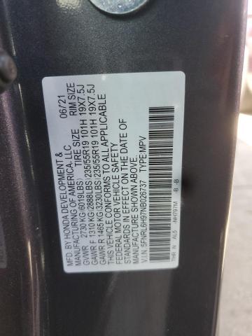 Photo 12 VIN: 5FNRL6H97NB026737 - HONDA ODYSSEY EL 