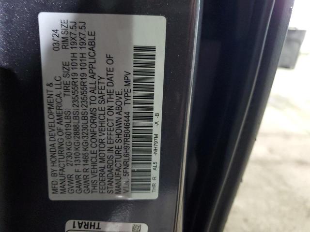 Photo 12 VIN: 5FNRL6H97RB046444 - HONDA ODYSSEY EL 