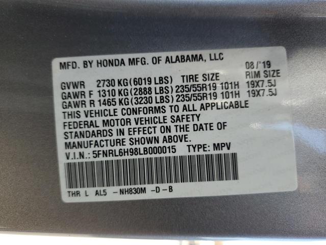 Photo 13 VIN: 5FNRL6H98LB000015 - HONDA ODYSSEY EL 