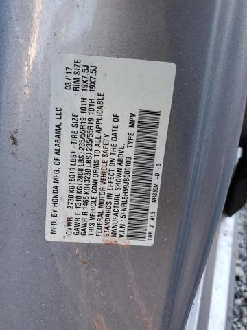 Photo 11 VIN: 5FNRL6H99JB000103 - HONDA ODYSSEY EL 