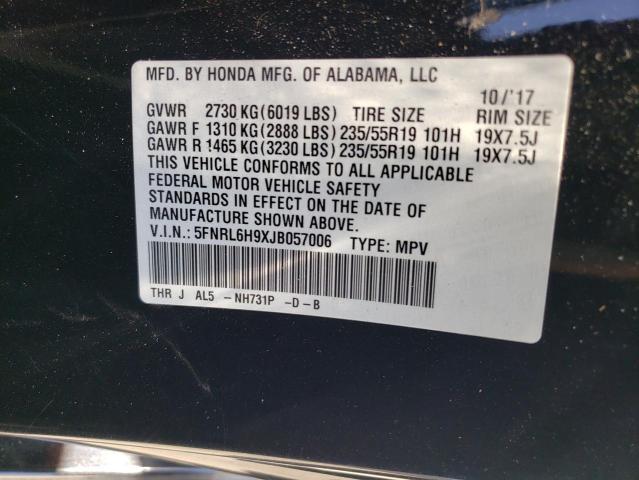 Photo 12 VIN: 5FNRL6H9XJB057006 - HONDA ODYSSEY EL 