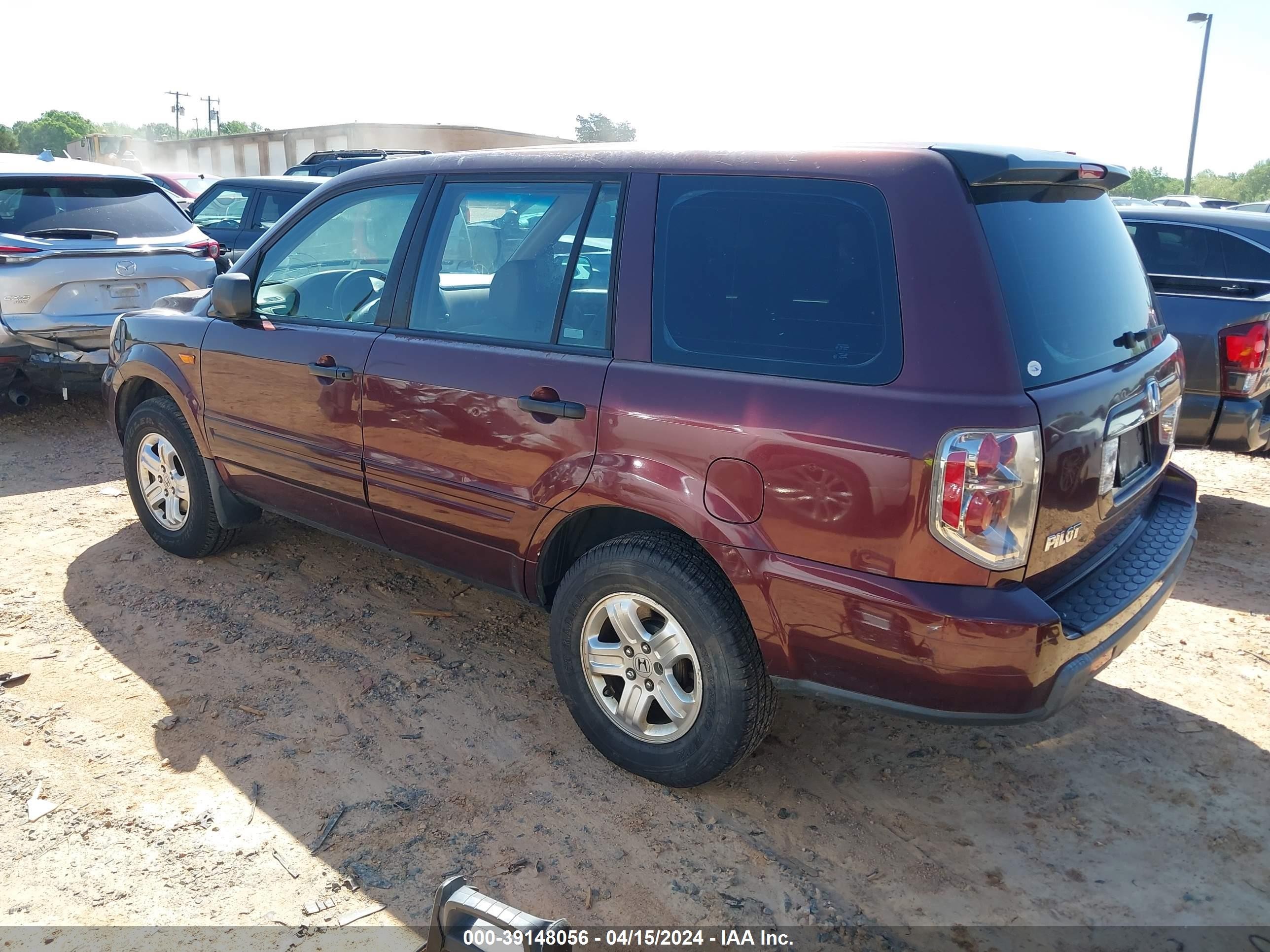 Photo 2 VIN: 5FNYF18187B031738 - HONDA PILOT 