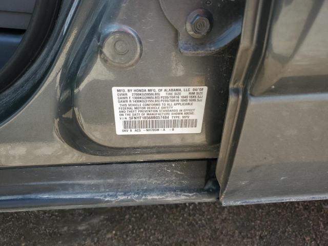 Photo 12 VIN: 5FNYF18568B057484 - HONDA PILOT 