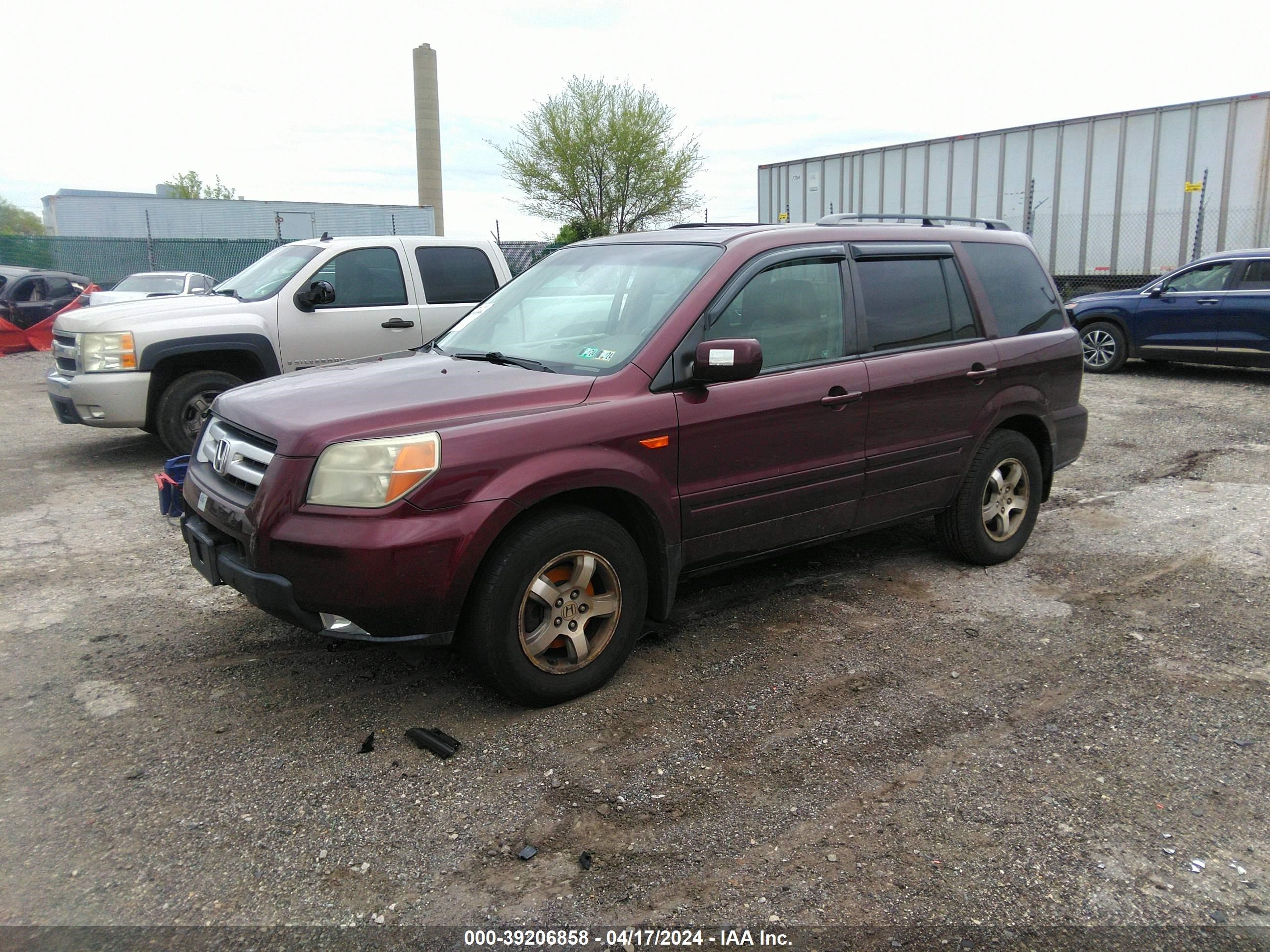 Photo 1 VIN: 5FNYF18587B021195 - HONDA PILOT 