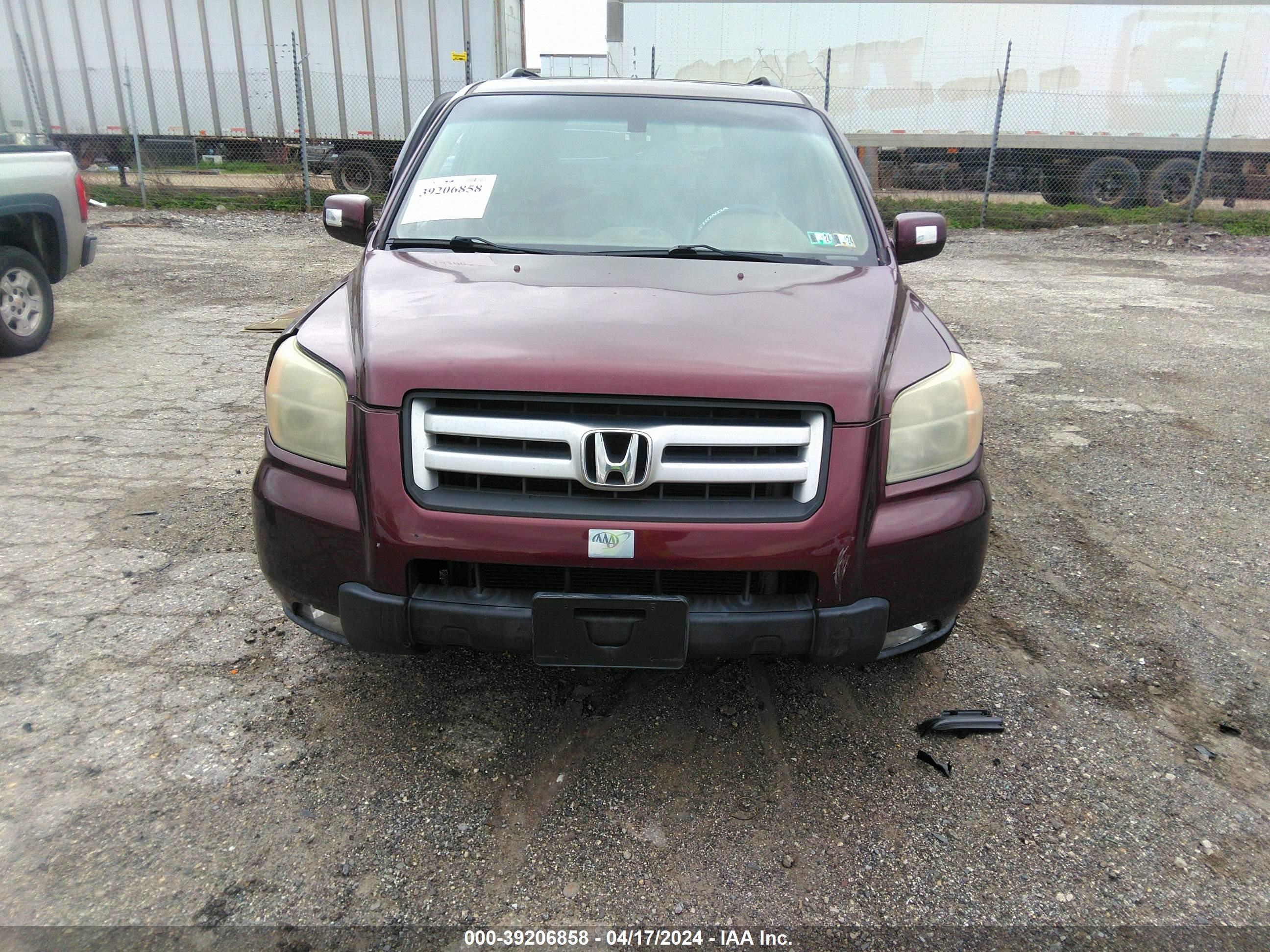 Photo 10 VIN: 5FNYF18587B021195 - HONDA PILOT 