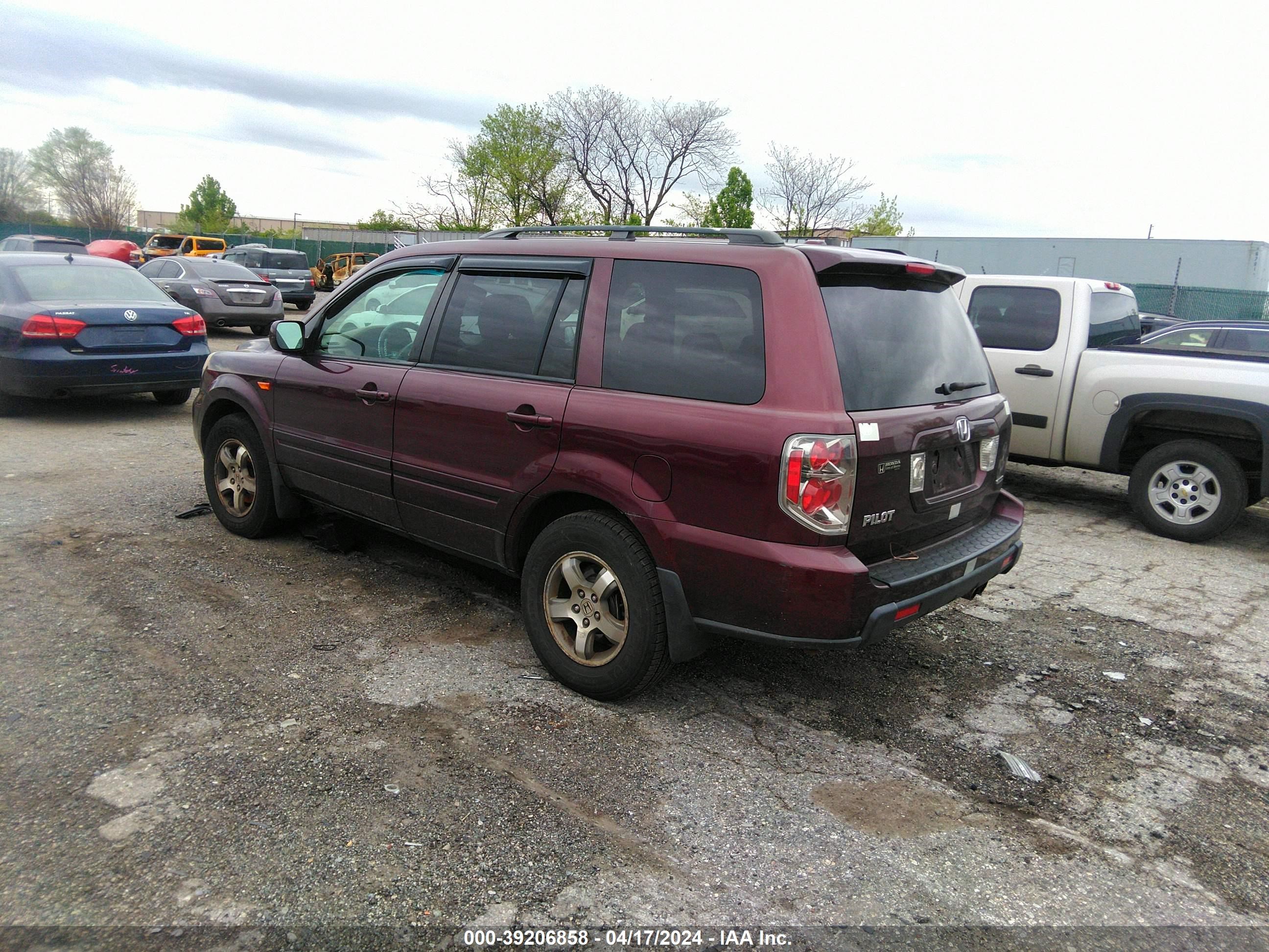 Photo 2 VIN: 5FNYF18587B021195 - HONDA PILOT 