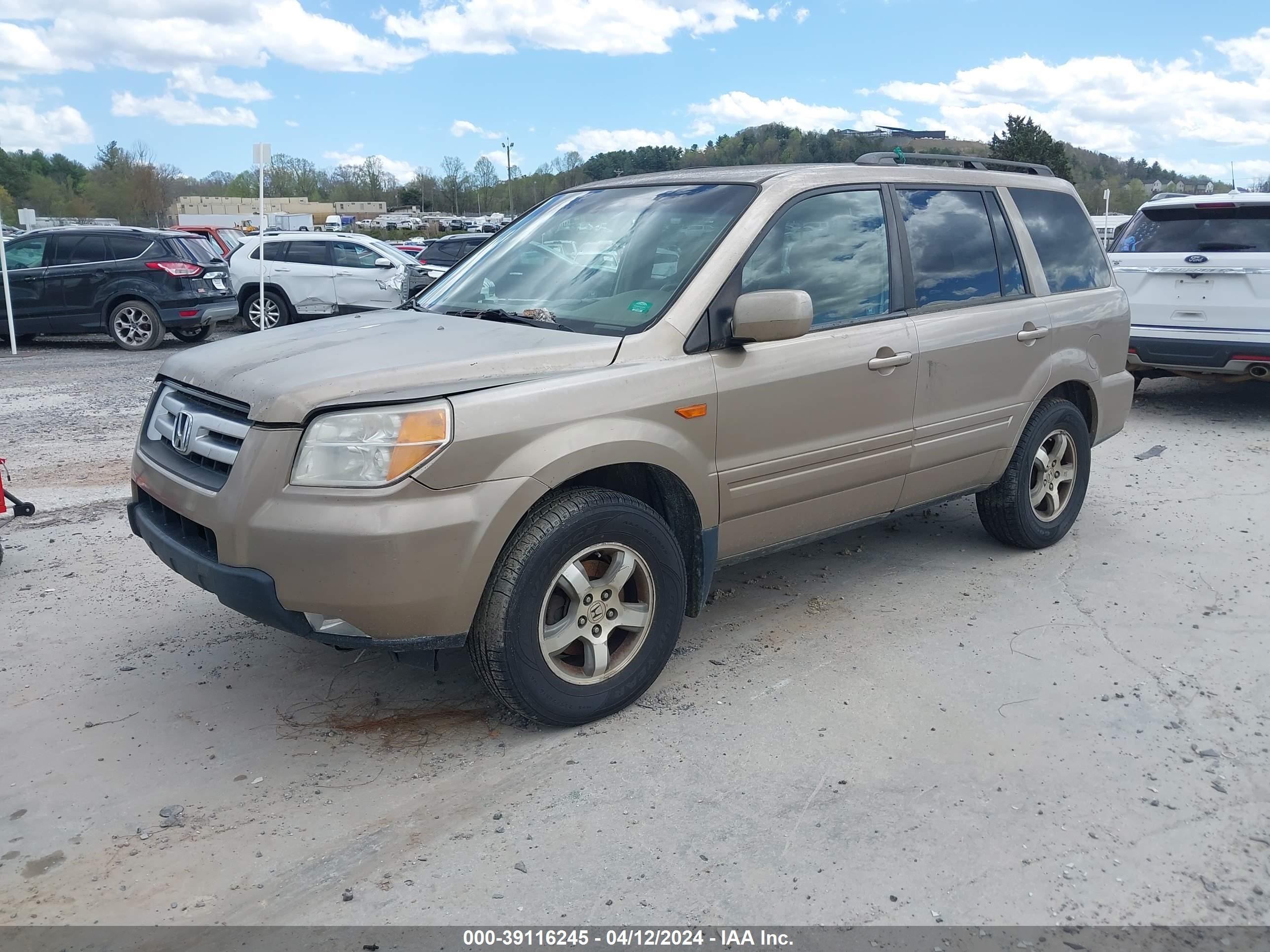 Photo 1 VIN: 5FNYF28437B001367 - HONDA PILOT 