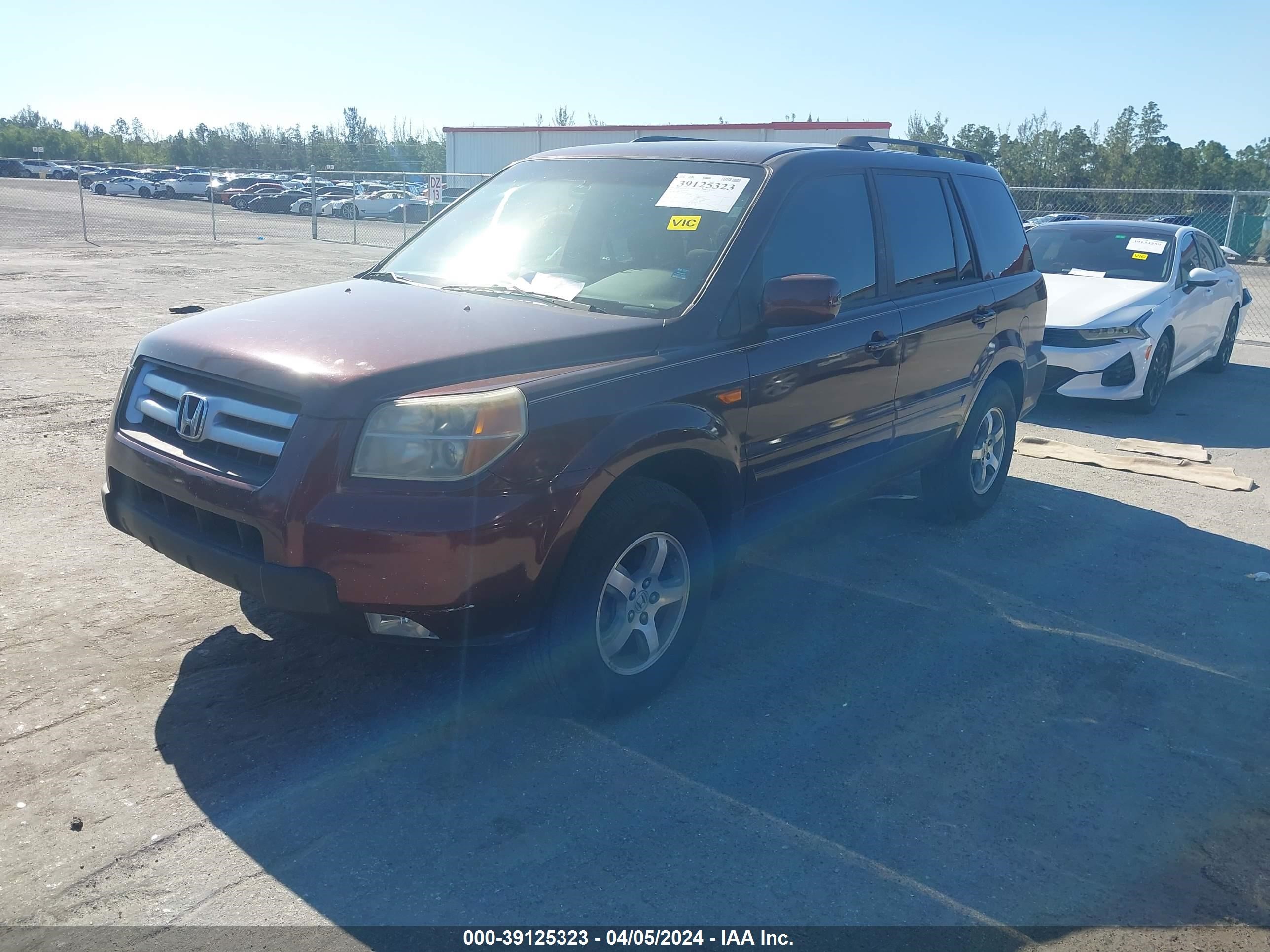 Photo 1 VIN: 5FNYF28437B021389 - HONDA PILOT 