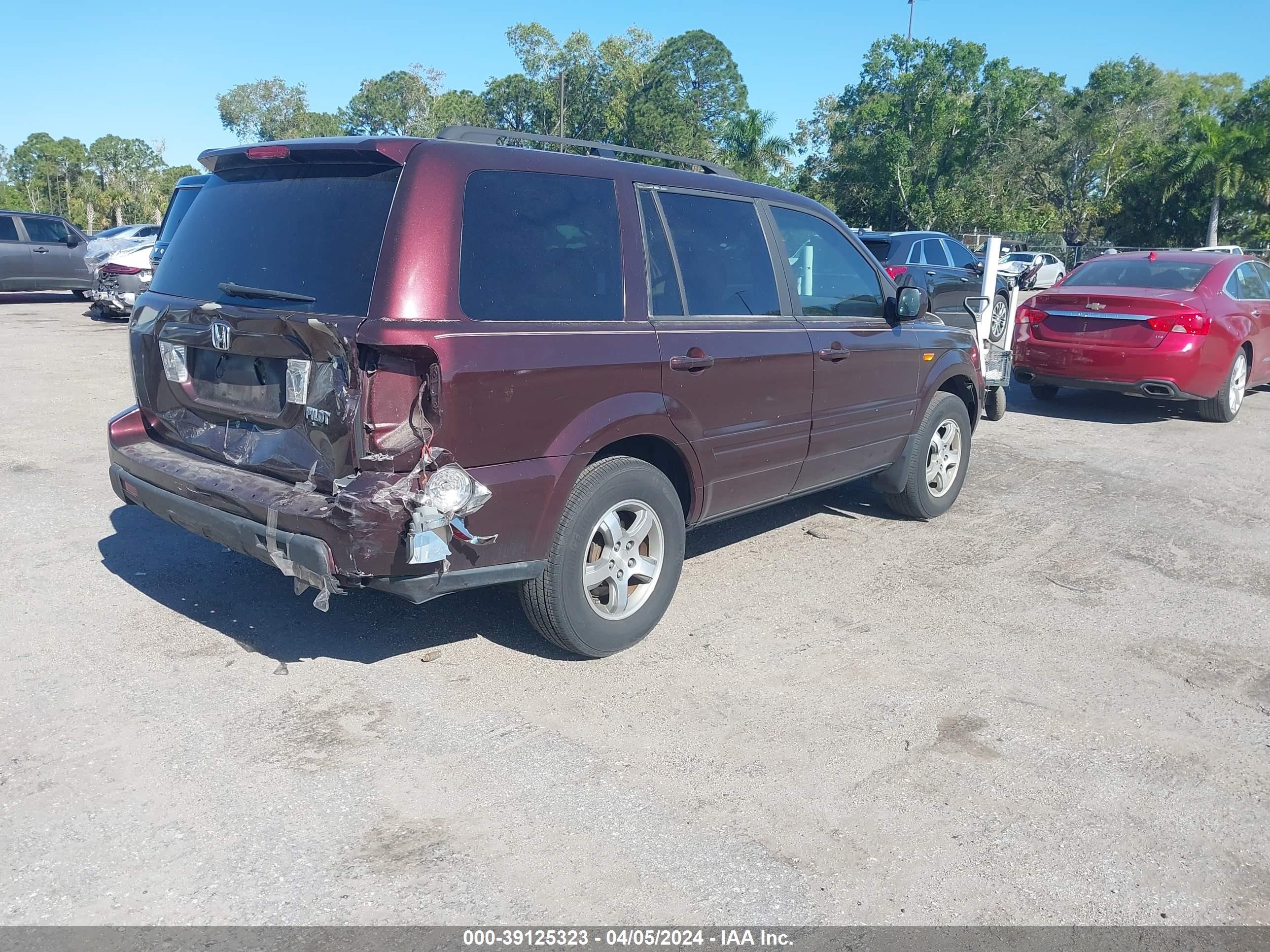 Photo 3 VIN: 5FNYF28437B021389 - HONDA PILOT 