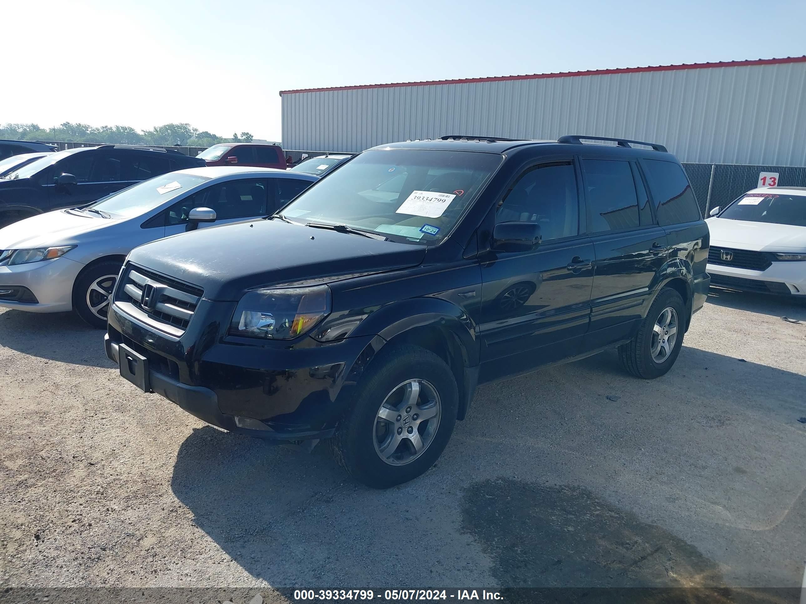 Photo 1 VIN: 5FNYF28777B037492 - HONDA PILOT 