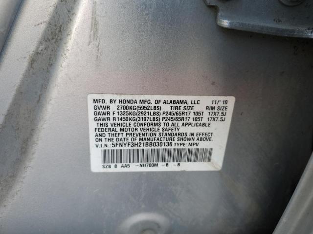 Photo 12 VIN: 5FNYF3H21BB030136 - HONDA PILOT 