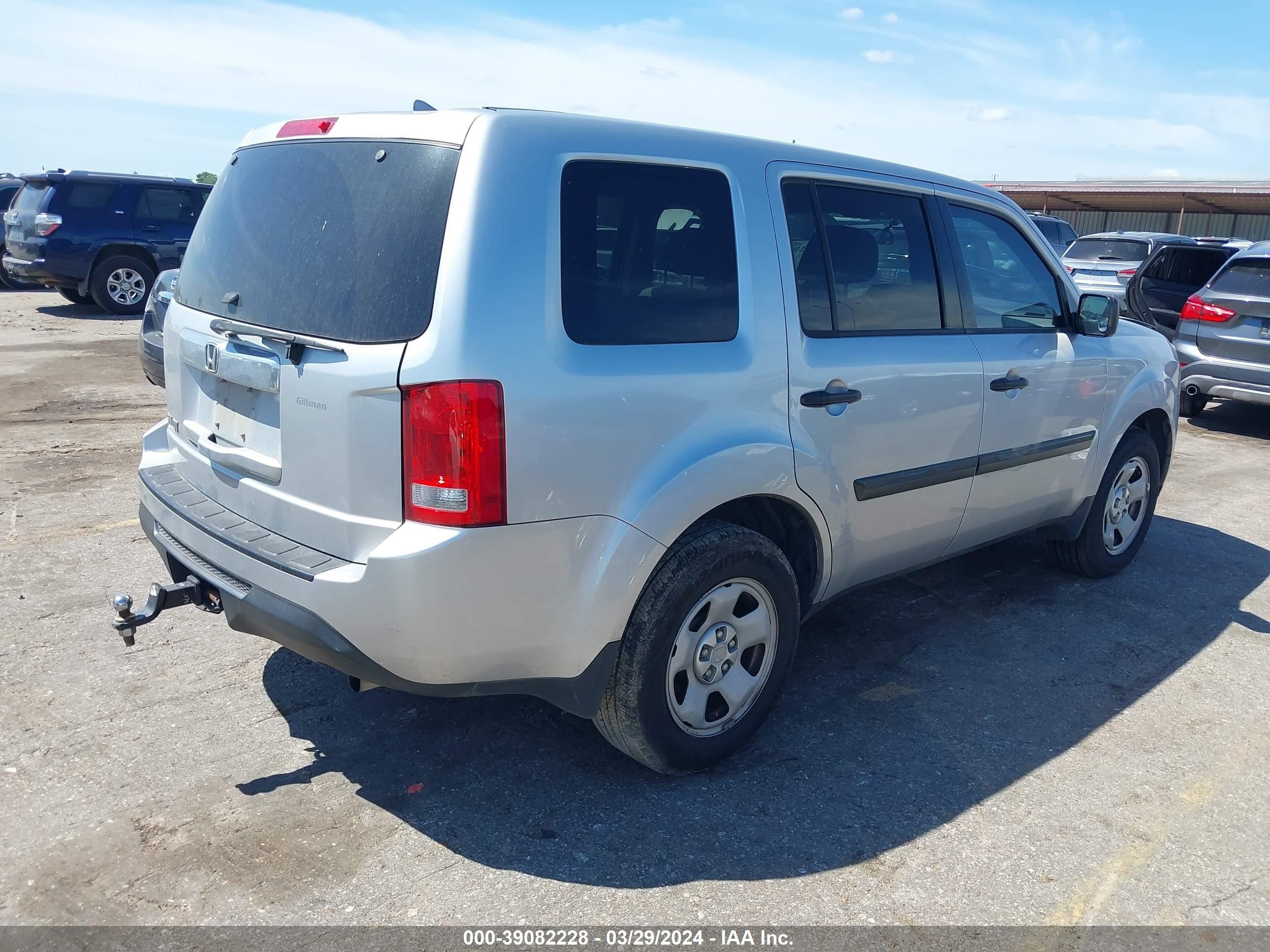 Photo 3 VIN: 5FNYF3H23DB025927 - HONDA PILOT 