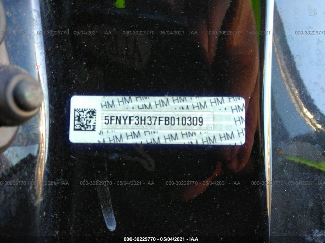 Photo 8 VIN: 5FNYF3H37FB010309 - HONDA PILOT 