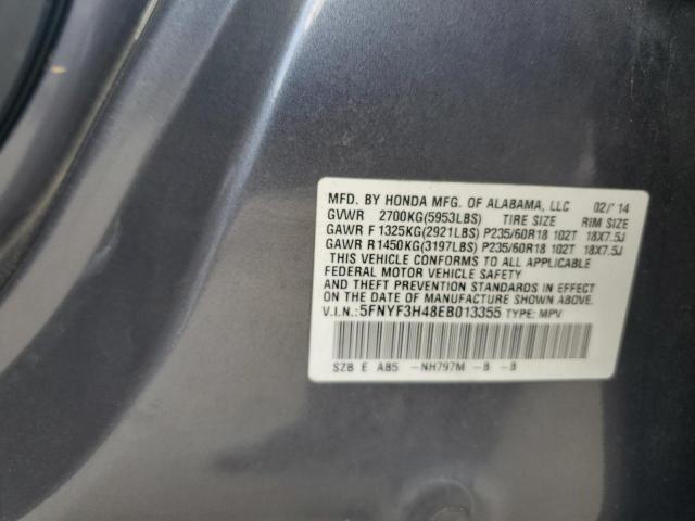 Photo 12 VIN: 5FNYF3H48EB013355 - HONDA PILOT 