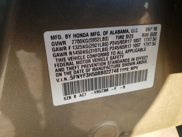 Photo 13 VIN: 5FNYF3H50BB022748 - HONDA PILOT EXL 