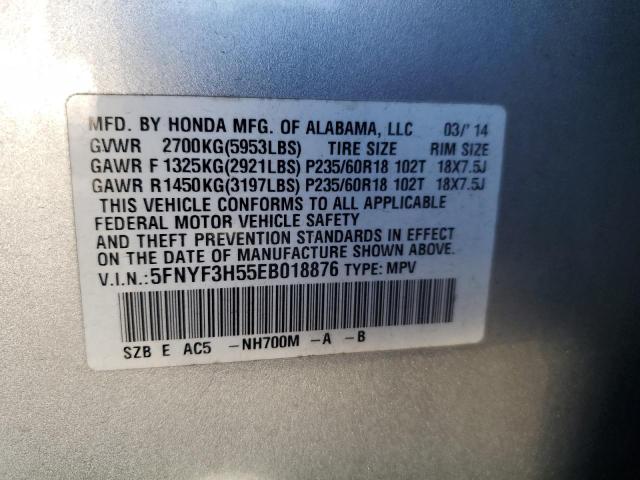 Photo 12 VIN: 5FNYF3H55EB018876 - HONDA PILOT 