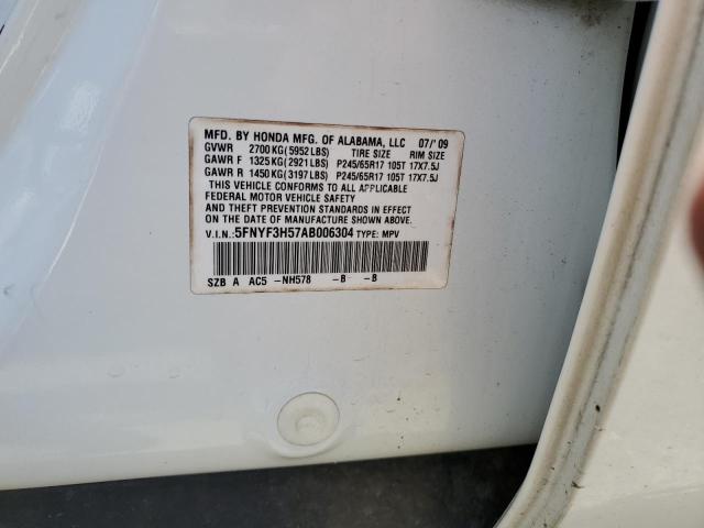 Photo 11 VIN: 5FNYF3H57AB006304 - HONDA PILOT EXL 