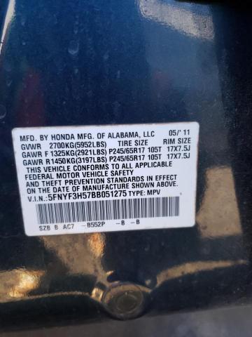 Photo 12 VIN: 5FNYF3H57BB051275 - HONDA PILOT 