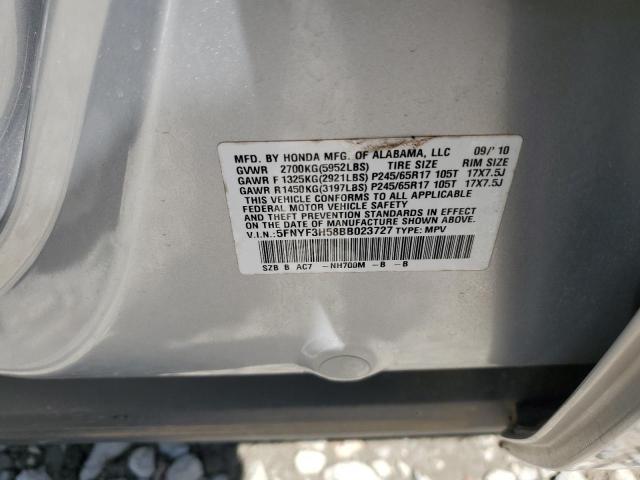 Photo 13 VIN: 5FNYF3H58BB023727 - HONDA PILOT EXL 