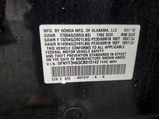 Photo 13 VIN: 5FNYF3H63CB015142 - HONDA PILOT 