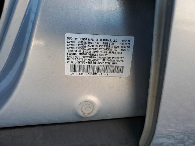 Photo 9 VIN: 5FNYF3H66EB016272 - HONDA PILOT EXL 