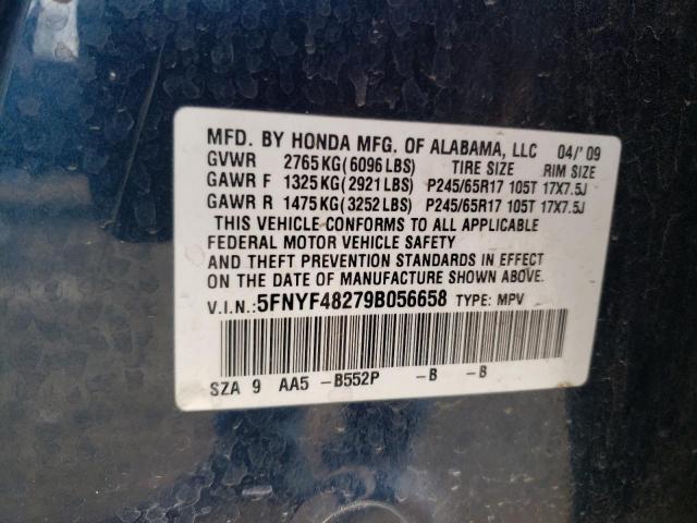 Photo 11 VIN: 5FNYF48279B056658 - HONDA PILOT 