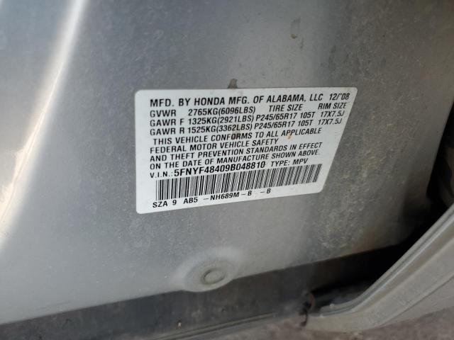 Photo 11 VIN: 5FNYF48409B048810 - HONDA PILOT 