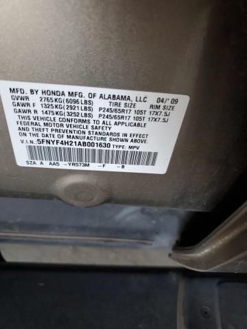 Photo 12 VIN: 5FNYF4H21AB001630 - HONDA PILOT LX 