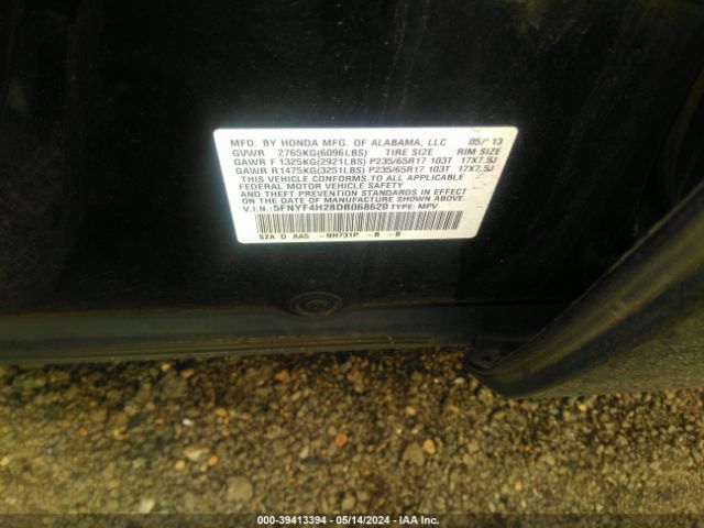 Photo 8 VIN: 5FNYF4H28DB068620 - HONDA PILOT 