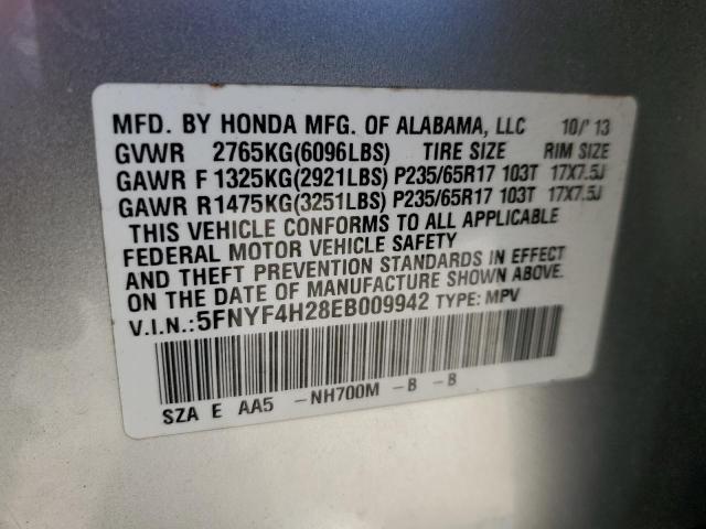 Photo 11 VIN: 5FNYF4H28EB009942 - HONDA PILOT 