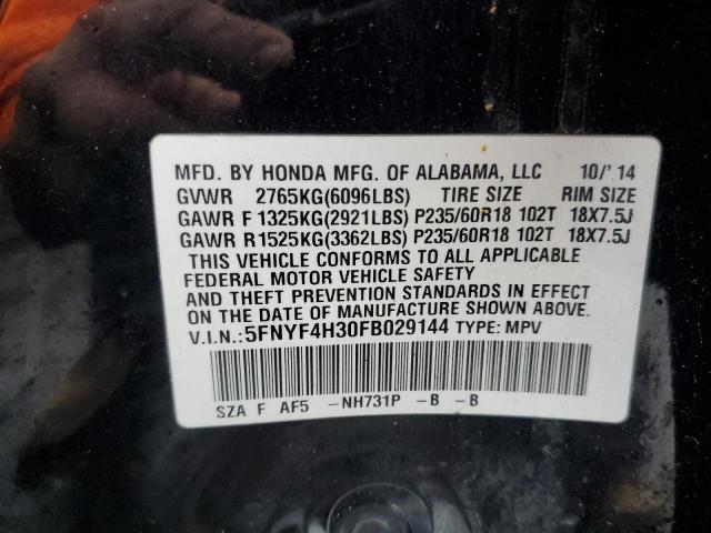 Photo 12 VIN: 5FNYF4H30FB029144 - HONDA PILOT 