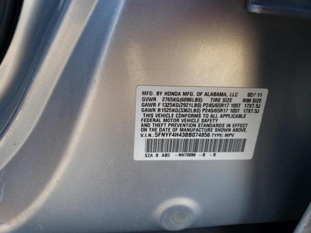 Photo 11 VIN: 5FNYF4H43BB074856 - HONDA PILOT 