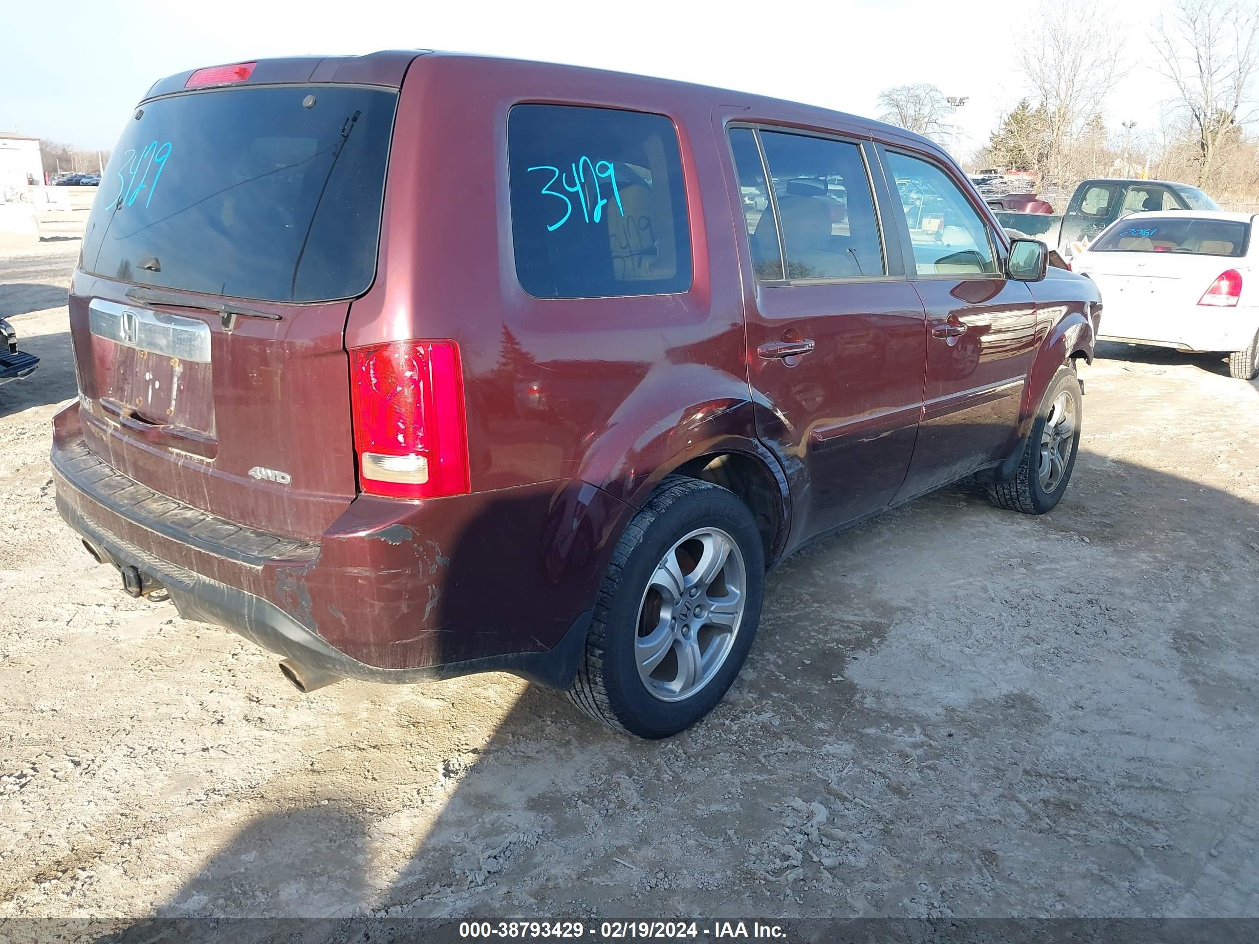 Photo 3 VIN: 5FNYF4H44EB021930 - HONDA PILOT 