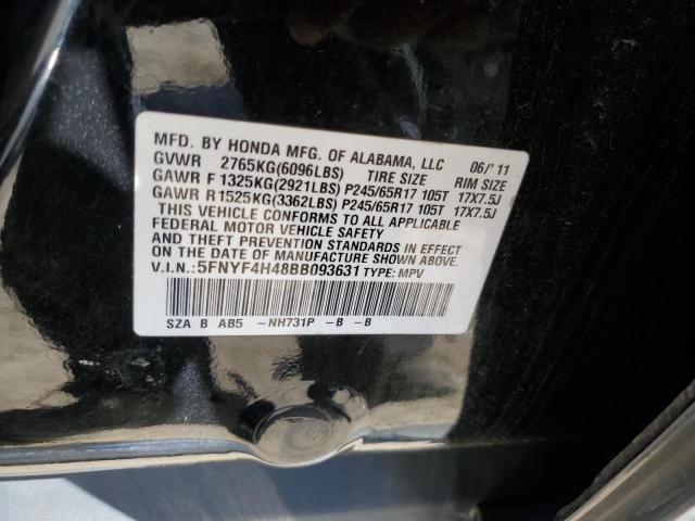 Photo 11 VIN: 5FNYF4H48BB093631 - HONDA PILOT EX 