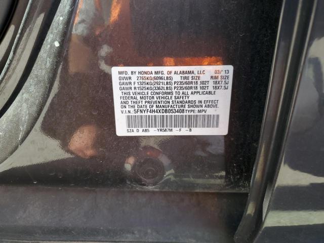 Photo 12 VIN: 5FNYF4H4XDB053408 - HONDA PILOT 