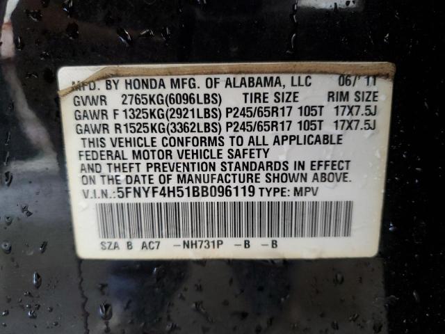 Photo 13 VIN: 5FNYF4H51BB096119 - HONDA PILOT 